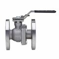 Bonomi North America 2in FULL PORT STAINLESS STEEL ASME CLASS 150 FLANGED BALL VALVE W/ LOCKING HANDLE 766000-2